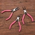 thumbnail image 2 of 5pcs/3pcs/2pcs Pink Jewelry Pliers Tool Kit Includes Needle Round Wire Cutter And Curved Nose Pliers For Jewelry Beading Repair, 2 of 6