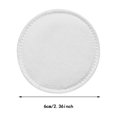 thumbnail image 3 of 100-Pack Round Lock Cotton Pads for Makeup Removal - Soft Cleanser Pads for Face and Eyes, Wet Compress Use - White, 3 of 9