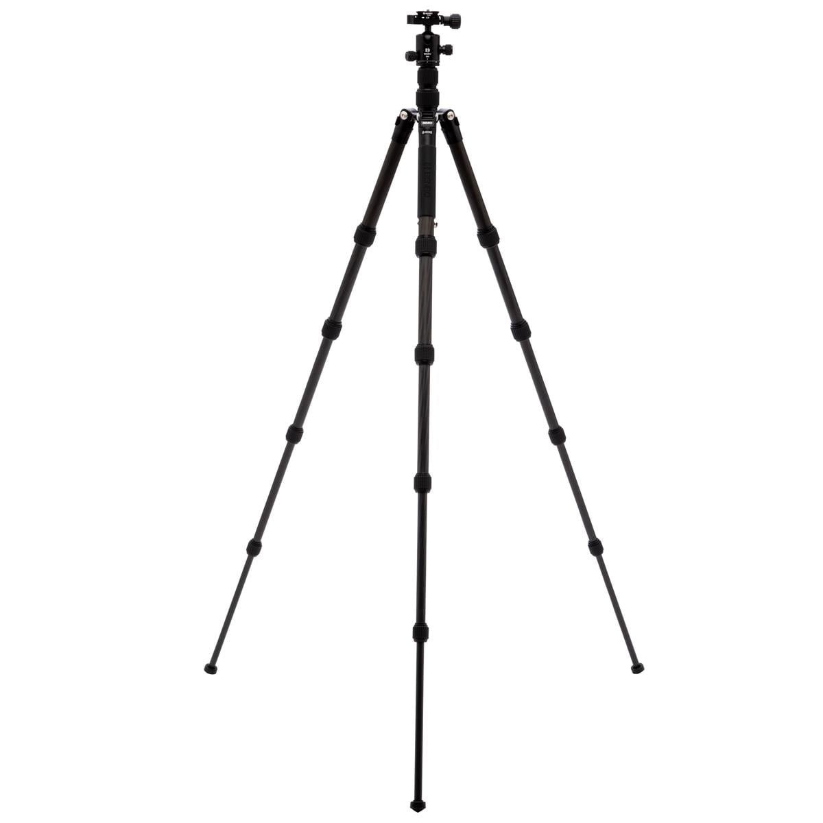 Benro Tripster 1 Series 5-Section Carbon Fiber Travel Tripod/Monopod, Black