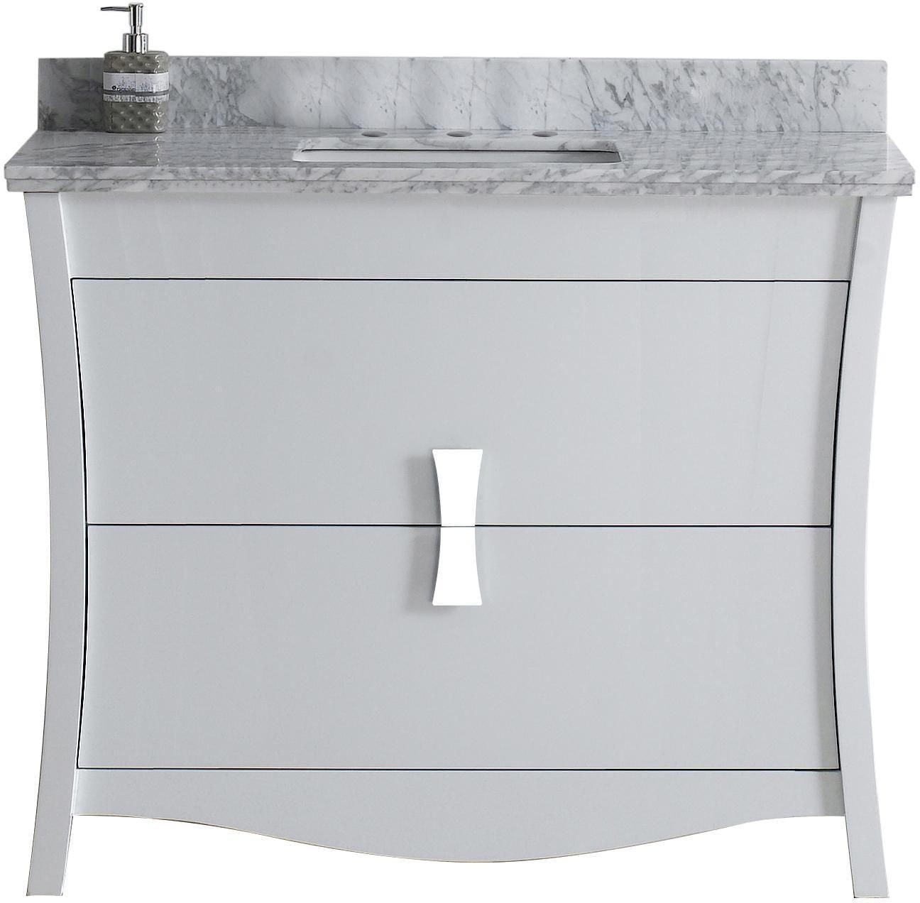 American Imaginations -in. W Vanity Set White AI