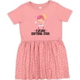 thumbnail image 3 of Inktastic Future Softball Star Girl Girls Toddler Dress, 3 of 5