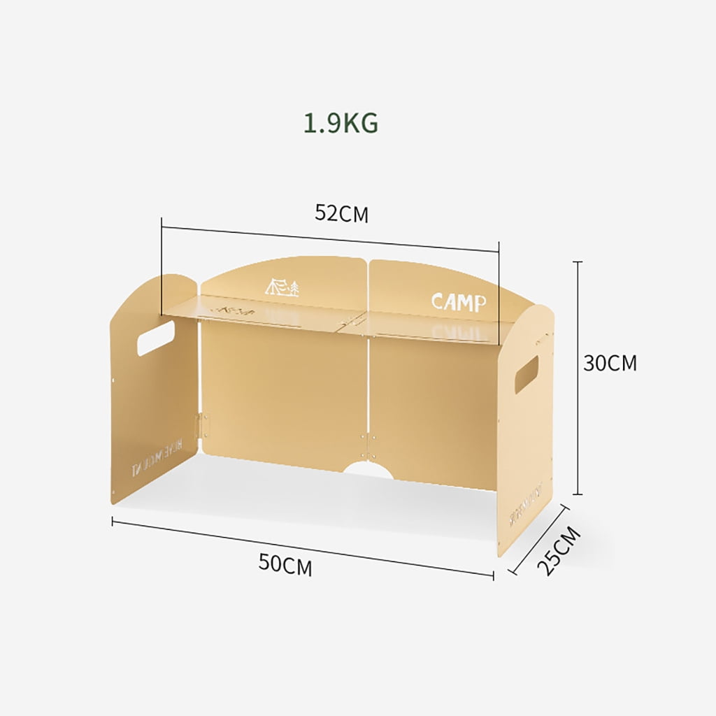 Jesscasday Detachable Gas Stove Windshield Rain Screen Camp Gears Portability Wind Barrier
