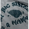 thumbnail image 5 of My Big Sister Is A Mermaid Cute Shell Bodysuit Jumper Girls Infant Baby Brisco Brands 6M, 5 of 7