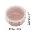 thumbnail image 3 of Round Mini Food Storage Container Flip Lid Refrigerator Organizer for Cheese Fruits Vegetables Snacks Airtight Kitchen Pantry Box BPA Free Plastic, 3 of 5