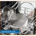 thumbnail image 6 of 20 Quart Stainless Steel Stock Pot with Glass Lid Encapsulated Bottom Stay Cool Handles Dishwasher Safe for All Cooktops, 6 of 6