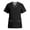 Black, variant on Women Stretch V Neck Short Sleeve Workwear Top with Pockets Quick Dry Fabric for Healthcare Hospitality Uniforms Purple XL