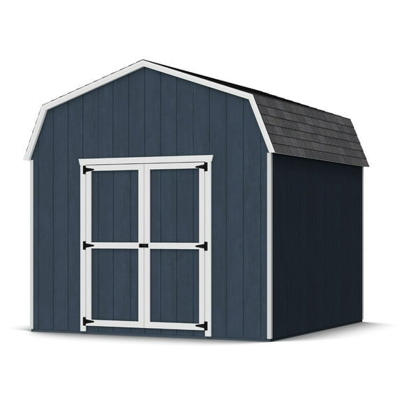 Little Cottage Co. 10x10 Value Gambrel Barn with 6 ft. Sidewalls, Outdoor Wood Storage Shed Do-It-Yourself Precut Kit