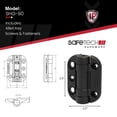 thumbnail image 2 of Bisagras para puertas Safetech TopKlik, cierre automático, tensión ajustable, 2 of 8