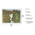 thumbnail image 2 of Waterfall - Hamakua Coast Island of Hawaii - United Air Lines - Vintage Airline Travel Poster by Millard Sheets c.1960s - Fine Art Matte Paper Print (Unframed) 20x26in, 2 of 4