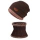 thumbnail image 2 of Conjunto de gorro de invierno para hombre y mujer, gorro y silenciador de punto grueso de terciopelo Wmkox8yii jkg6716, 2 of 2