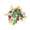 thumbnail image 4 of Decoración de mesa de mesa de vela floral decoración del hogar guirnalda artificial para mesa de mesa de mesa accesorios de granja Rojo, 4 of 9
