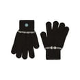 thumbnail image 3 of MeMoi Kids' Knit in Bow Gloves, M, Black, 3 of 4