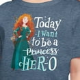 thumbnail image 3 of Disney Princess - Want To Be A Her - Toddler And Youth Short Sleeve Graphic T-Shirt, 3 of 5