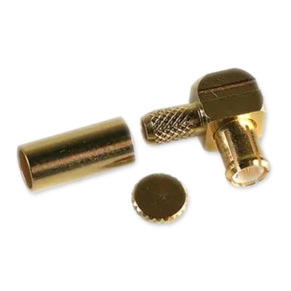 27-03L-9-TGG RF Coaxial, MCX, Right Angle Plug, 50OHM