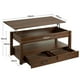 thumbnail image 2 of Mesa De Centro De Madera Rustica Elevable 2 Cajones Abatible, 2 of 6