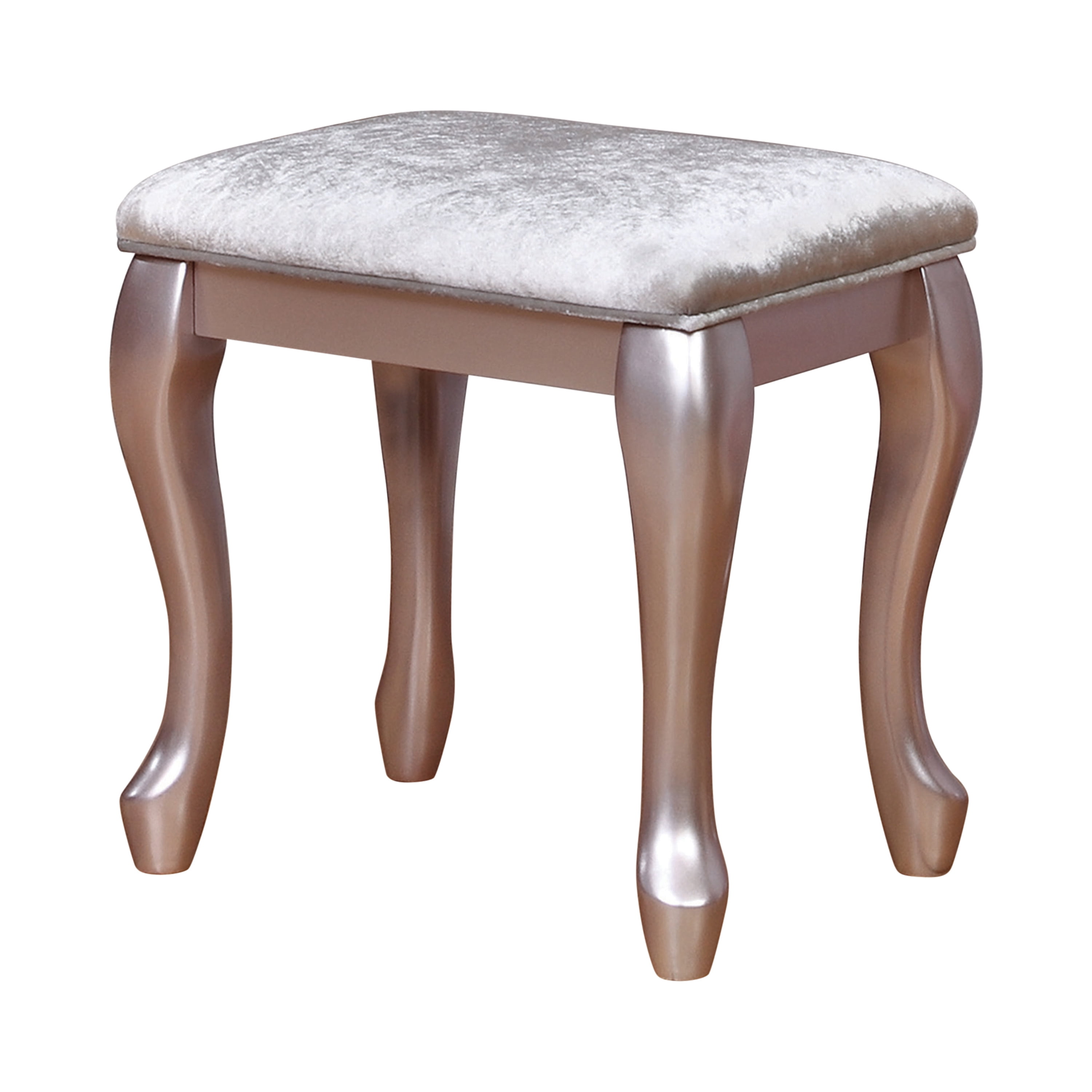 Polly Tufted Round Vanity Stool Pleated, Vanity Stool With Skirt