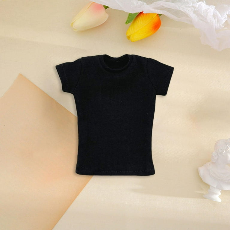 Fashion 1/12 Scale T-shirt Doll Clothes, 12 Inch Female Figures Up