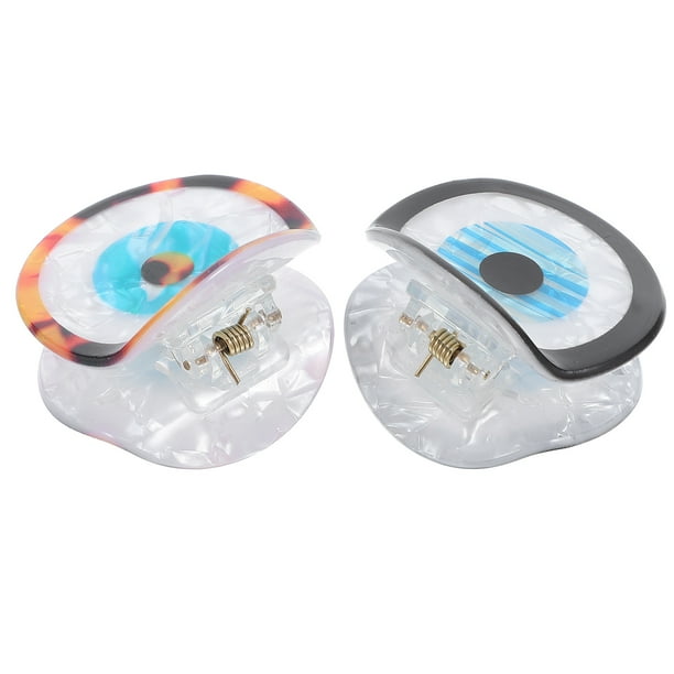 2 pinzas pequeñas para el pelo con forma de garra, pinzas para el pelo con forma de ojo malvado para cabello fino, grueso y mediano.