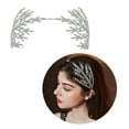 thumbnail image 2 of Bride Rhinestones Flower Headband for Women Nonslip Elegant Crystal Hairhoop for Wedding Party Proms Hair Styling Tool, 2 of 9