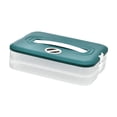 thumbnail image 2 of Caja para albóndigas con tapa, caja para guardar galletas de azúcar con asa, organizador 2 capas, 2 of 9
