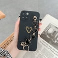 thumbnail image 1 of For Phone 14 Pro Max Case Women with Full Camera Lens Protection and Hand Strip Loop,Silicone Heart Girly Cute Phone 14 Pro Max Case, 1 of 5