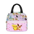 thumbnail image 3 of 3PCS Pokemon_Pika-chu Backpack with Lunch Bag Pencil Case Cartoon Bookbag Outdoor Sports Pockets For Travel Backpack 17IN, 3 of 9