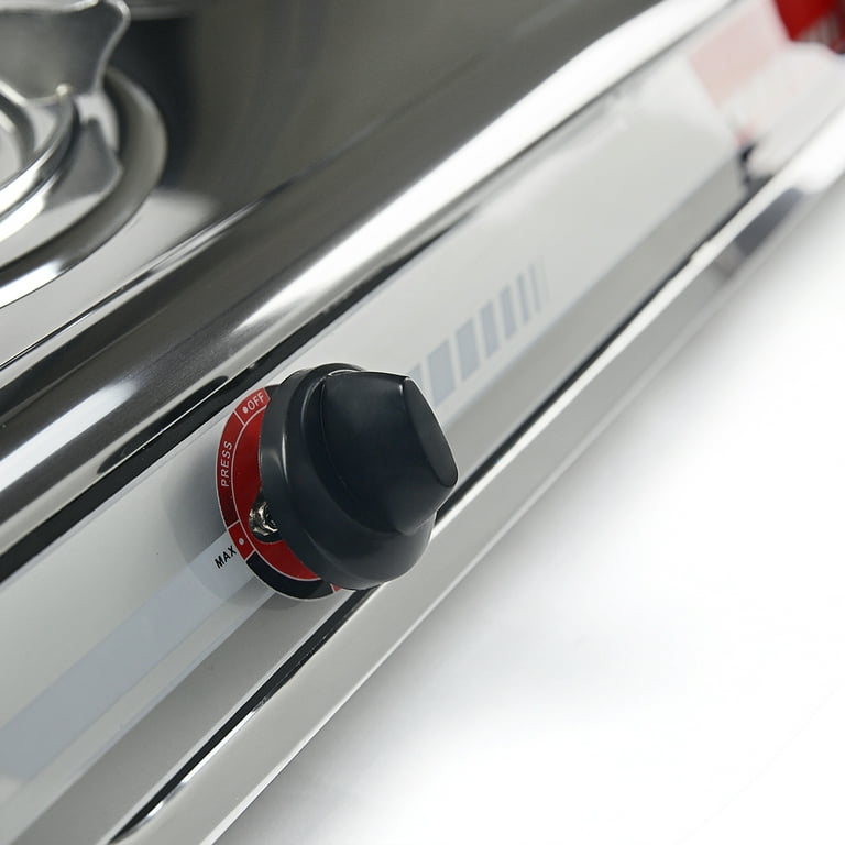XtremepowerUS Portable Double Burner Stove - Propane Cooking