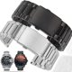 thumbnail image 2 of Correa de reloj para hombre de 26 mm con hebilla plegable y diseño de arco, de acero inoxidable macizo antialérgico Dz4323 Dz4318 4309, 2 of 5