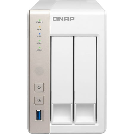 QNAP TS-251-US 2-Bay Personal Cloud NAS with AirPlay and PLEX Support,