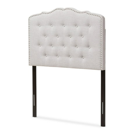 Josephs Studio Three Kings Baxton Studio Lucy Modern and Contemporary Greyish Beige Fabric King Size Headboard ()