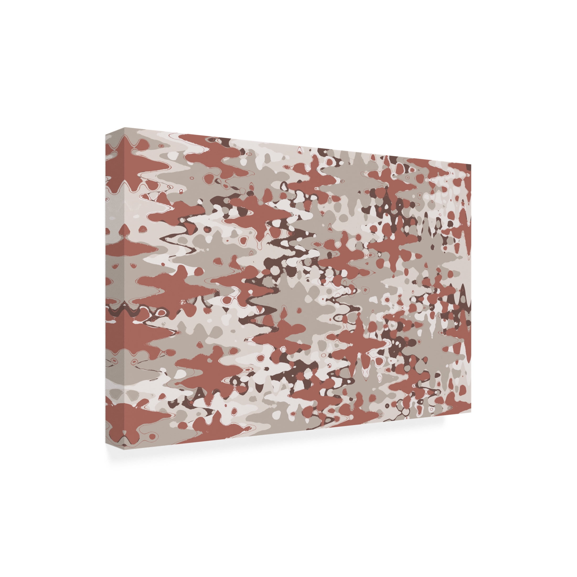 Canvas Wall Art - Treechild 'Liquid Pastel Colors Pattern' Wall Art for Living Room, Bedroom, or Office D?cor by Trademark Fine Art - 19 x 12 Inches