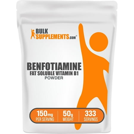 BulkSupplements Benfotiamine Powder - 150mg per Serving - 50 Grams (1.8 oz) - 333 Servings