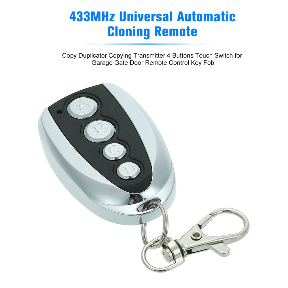 2pcs 433MHZ Remote Control Duplicator Clone Cloning Code Car Key Garage Gate Door Opener Remote Control