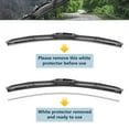 thumbnail image 3 of SOCOOL 22 in & 22 in Windshield Wiper Blades Fit For Ford Expedition 2008 22"&22" Premium Hybrid Wiper Replacement For Car Front Window, J U HOOK Wiper Arm (Pack of 2), 3 of 7