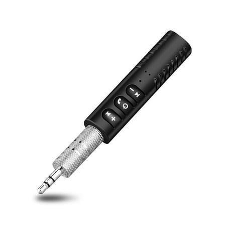Bluetooth Streaming Music - Bluetooth 4.2 Mini AUX 3.5mm Wireless Music Receiver Streaming Audio Adapter with Mic Microphone