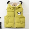 thumbnail image 2 of Coerni Boys and Toddler's Hooded Puffer Vest Baby Panda Sleeveless Quilted Vest Jacket Zipper Down Winter Coat Padded Waistcoat, 2 of 9