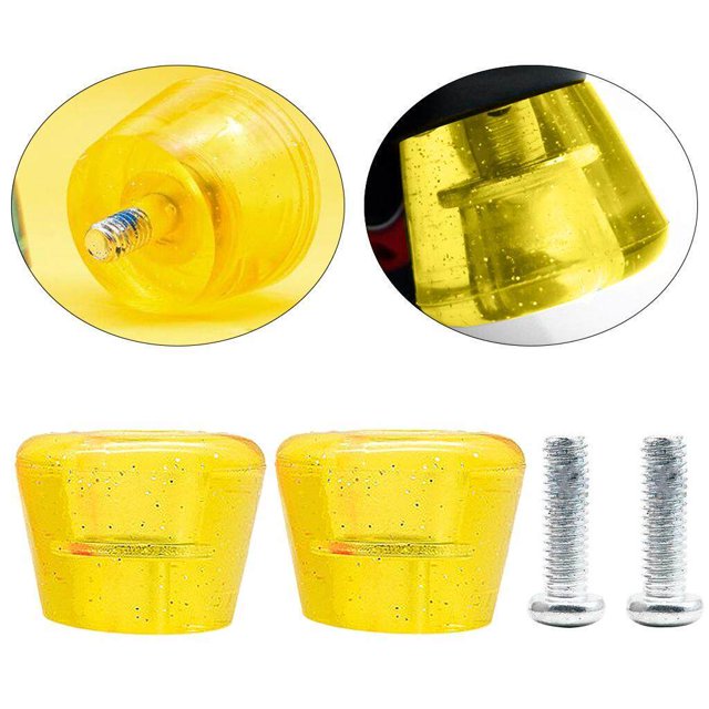 fastboy 2x Inline Skates Roller Brakes Block Non-Slip Safety Stopper Yellow