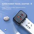 thumbnail image 1 of Adaptador de enchufe de viaje universal 3USB Tipo C Socket Power Cargador de pared mundial Hugtrwg Para estrenar, 1 of 7