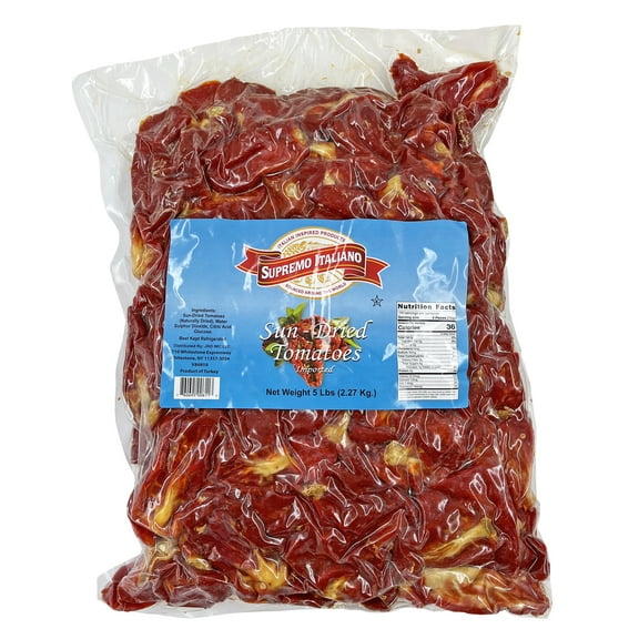 Supremo Italiano Sun-Dried Tomatoes | Kosher | 5 lbs