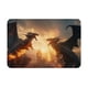thumbnail image 1 of Balery Castle Cool Fire Dragon Felpudo de franela, resistente a las manchas y a la decoloración, para uso interior y exterior, fácil de limpiar, 40 x 60 cm, 1 of 7