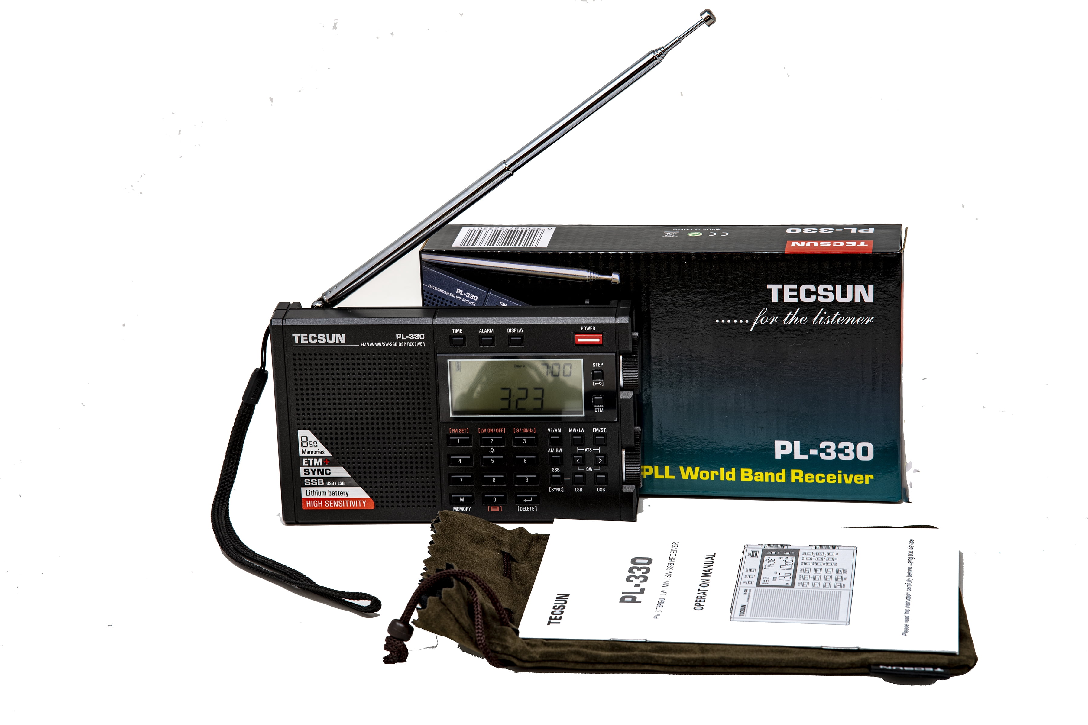 Tecsun PL330 Portable AM FM Shortwave Radio with SSB, Synchronous