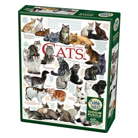Cobble Hill: Cat Quotes 1000 Piece Jigsaw Puzzle
