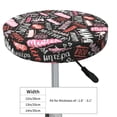 thumbnail image 4 of Kll Various Languages Mother Round Bar Chair Cushion Cover 12 Inch,Bar Stool Protector With Elastic, Soft Washable, 4 of 7
