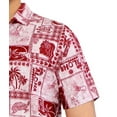 thumbnail image 4 of HAPPY BAY Men's Hawaiian Shirt with Pocket Casual Short Sleeve Button Down Beach Shirts for Men Summer L Hula Aloha, Red Vacation Party, 4 of 4