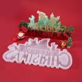 thumbnail image 3 of Molde de resina de silicona TUNC Feliz Navidad 270 mm, 3 of 5