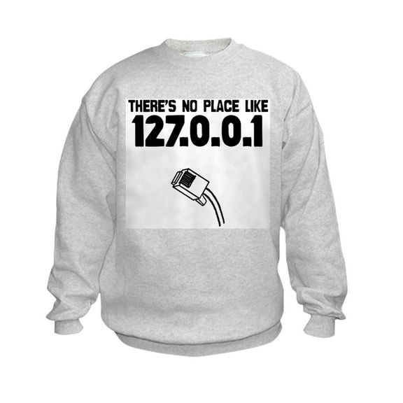 CafePress - 127.0.0.1 Kids Sweatshirt - Kids Sweatshirt, Youth Crew Neck Sweatshirt