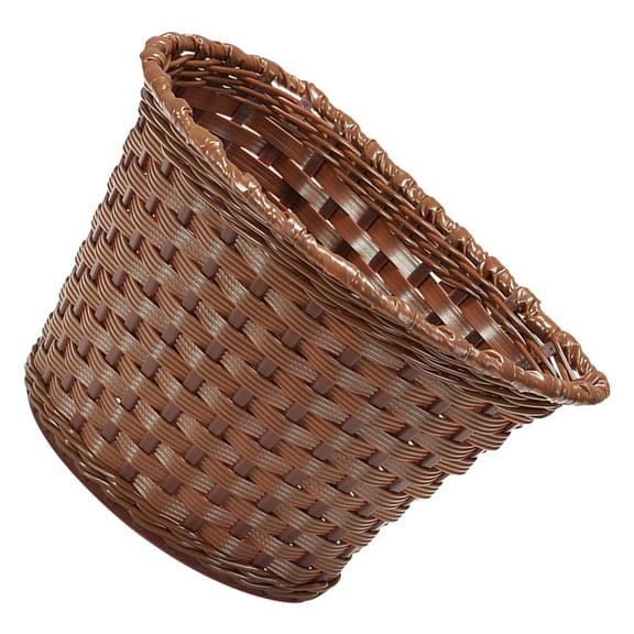 Brown Children's Scooter Basket for Storage Made of PP Material with Buckles Compact Size