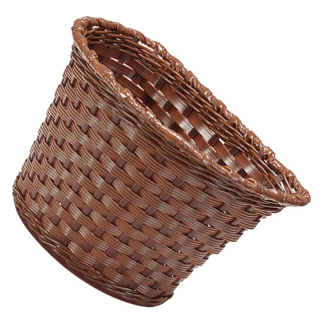 OUNONA 1 Ensemble de Panier de Guidon PP Marron Rangement pour Vélos Enfants Tissage Rétro