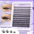 thumbnail image 2 of Kit de extensión de pestañas Lanflower Natural Lash Clusters C Curl, 2 of 7