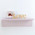 thumbnail image 2 of NoJo Chantilly Shelf Wall Decor, Pink, White, 2 of 3